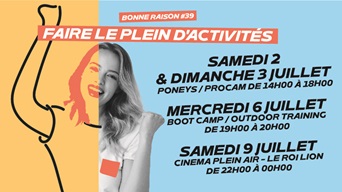 Retrouvez vos animations estivales